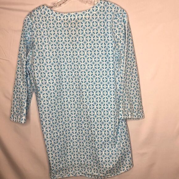 Pendleton Blue and White Tunic V-neck Top.… - Picture 4 of 7